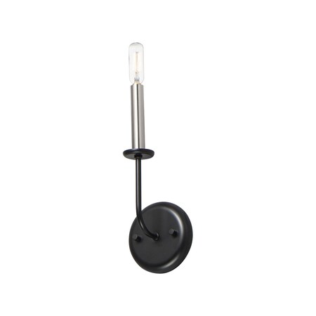 Maxim Lighting Wesley 1-Light Wall Sconce 10321BKSN